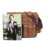 XL107 Imported Vintage Men's Shoulder Bag Business Person Retro Large Capacity Handbag Wear-resistant  Messenger Bag