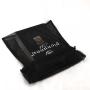 Custom Logo Printing Black Nylon Mesh Laundry Bag Drawstring Fruit Shampoo Packing Gift Mesh Pouch