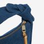 Custom Women's Handbag Trending Fabric Copy Denim Jean Pu Leather Underarm Unique Luxury Bags