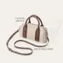 Trendy Leather Small Boston Crossbody Casual Shoulder Bag Handbag for Women Compact Fashion Purse Elegant Mini Chic Everyday Bag