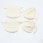 Wholesale Round Bottom Candle Gift Hair Packaging Cotton Linen Pouch Natural Cotton Muslin Candle Bag