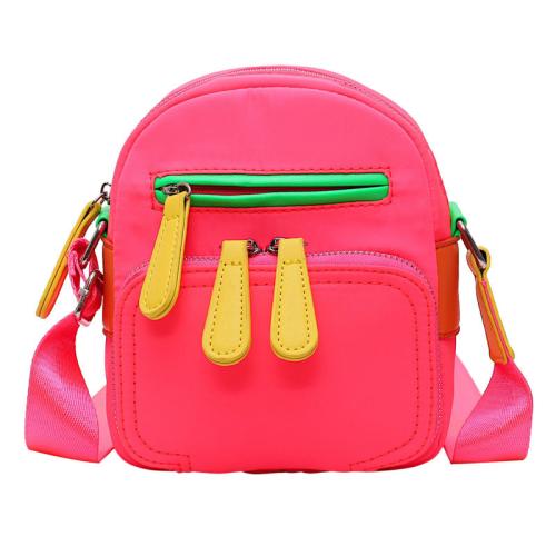 Summer Relaxation Korean New Style Small Square Bag Candy Color Popular Street Fashion Single Shoulder Bag Mini Oxford Cloth Bag