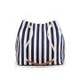Canvas  Simple Korean Version Bucket Shoulder Striped Crossbody Bag Women'S Production Source