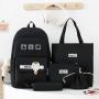 ZF362 Hot New Women Shoulder Bag Fashion Trend Four Sets of Nylon Backpack Student School Bag  No Pendant