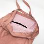 New Fashion Custom Logo Corduroy Fabric Tote Travel Product Shopping Bag Pink Velvet Student School Storage Handle Bag