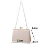 High Quality Women's Summer Messenger Bag New Fashionable Square Design with PU & Polyester Lining Dual Handle Decoration Chains