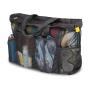 XL317 Large Picnic Bag Toy Storage Bag Travel Handbag Mesh Zipper Beach Tote Bag With Handy Side Pockets