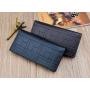OEM822 Vintage Long PU Leather Wallet Business Long Wallet Men Minimalist Wallets for Men Clutch Phone Purse card Holder