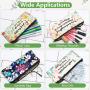 Gelory Popular Letter Printed Pencil Pouch Pencil Case Makeup Bags Canvas Pencil Pouch For Students Office Journaling Supplies