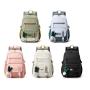 ZR845 Schoolbag New Backpack Fashion High Capacity Unisex Computer Laptop Bag Nylon High School Students Letter Backpack Sport