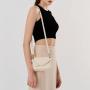 2024 Smaller Cute Pink Pearl Handbags Sample Offered Two Shoulder Strap and Pearl Chains Shoulder Bag Women Pu Women Bags