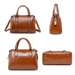 Top Quality 2024 Trendy Custom logo genuine leather handbags for women cowhide tote bag ladies vegan real leather handbag