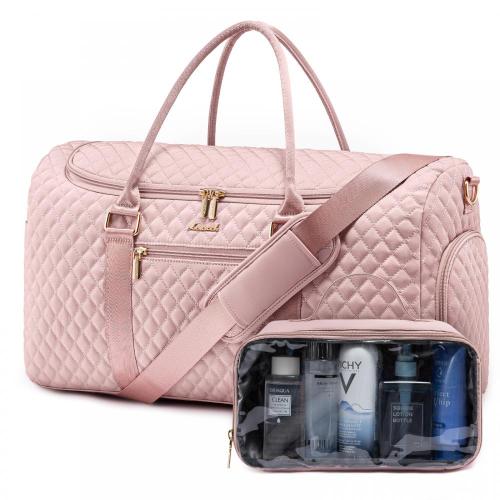 LOVEVOOK Oem Quilted Women Luxury Travel Duffel Bag Gym Weekend Duffle Bags Waterproof Sports Yoga Bags With Custom Logo