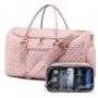 LOVEVOOK Oem Quilted Women Luxury Travel Duffel Bag Gym Weekend Duffle Bags Waterproof Sports Yoga Bags With Custom Logo