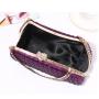 Custom Wholesale Rhinestone Clutch purse Women Acrylic Evening Clutch Bag Gold Chain handbags  for party club Lady