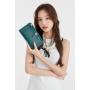 ZF211 RFID Anti-theft Brush Wallet Female Double Zip Mobile Phone Bag New Large-capacity Long Waterproof Wear-resistant
