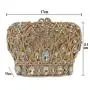 Custom design 2024 luxury Handmade Evening Bag Crown Shape Rhinestone Bag European Clutch Women Bag Chain Luxury 2023