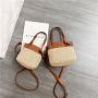 2024 fashion straw bucket bag new ladies design shoulder bag simple fashion atmosphere popular handbag