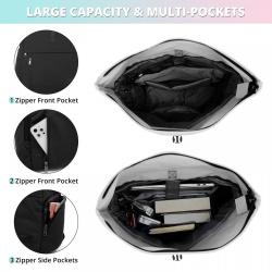 15.6 Inch Rolltop Backpack Waterproof Large Laptop Bag with USB Charging Port for Travel Work School Laptop Backpack Women Men