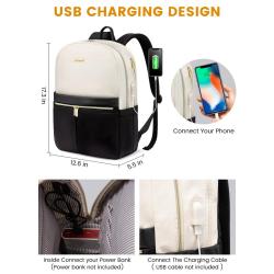 LOVEVOOK Fashionable ladies daily mochilas travel school weekend bag waterproof black nylon university student backpack women