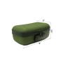 Green carbon herbs smelly proof stash box bag for accessories with combination lock waterproof zipper  no smell EVA case