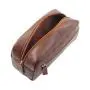 High capacity leather cosmetic travel bag makeup cosmetic pouch bag Travel Toiletry Bag