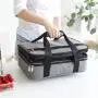 Factory Custom Durable Insulated Thermal Food Delivery Lunch Bag Waterproof Portable Pizza Carry Picnic Cooler Bag