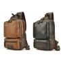 ZR868 Man Chest Bag PU Waterproof Shoulder Bag Sports Travel Crossbody Leisure Solid Color Print logo Business High Quality Bag