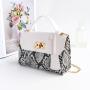 Factory Wholesale 2023 New Vintage Snake Pattern Handbag Sling Shoulder Crossbody Bag Mobile Phone Square Bag Korean Fashion