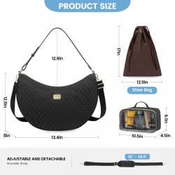 LOVEVOOK 2024 new quilted large carry on weekender gym bags fashion sports travel duffel luggage 3pc handbags for women and girl