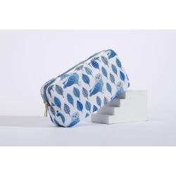 Hot Sale custom design professional custom makeup nylon  bag lipstick pouch print furry purse toiletry bag