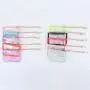 Keymay New Design RTS Fast Shipping 10 Colors Waterproof Cute Girls Clear PVC Coin Purse PVC Wallet Keychain Mini Bag Keychain