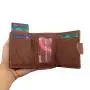 Wholesale pop up wallet card holder leather metal wallet rfid blocking aluminium card holder