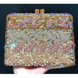 Designer Evening Crystal Bag Rhinestones Evening Clutch Bag Crystal Fashion New Minil Crystal Rhinestone Clutches Bag