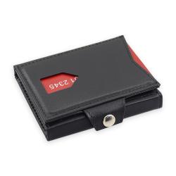 Custom Slim Genuine Leather Man Trifold Wallet Business Top Grain Leather RFID Card Holder Wallets for men