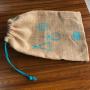 Small Drawstring Gift Hessian Bags Burlap Drawstring Packaging Bag