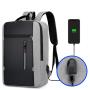 Custom Logo Geometric Laptop Backpack Computer Charging Backpacks Travelling Laptop Backpack With USB Bags for Men School