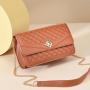 KBW716 Crossbody Bags for Women Leather Quilted Shoulder Bag with Chain Strap Trendy Clutch Satchel Ladies Evening Bag