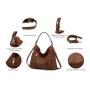 Free sample LOVEVOOK custom top sale women handbags 2 pieces set hobo bags new arrival wholesale custom bags women hand bags