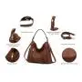 Free sample LOVEVOOK custom top sale women handbags 2 pieces set hobo bags new arrival wholesale custom bags women hand bags
