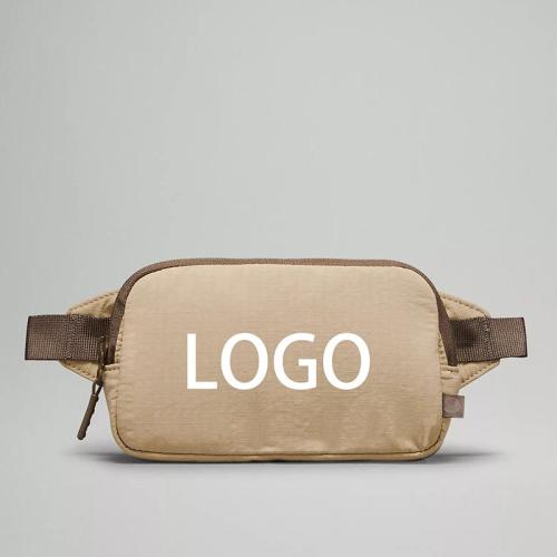 custom unisex belt bag with adjustable strap sport multifunctional waist band fanny bag khaki small everywhere belt bag