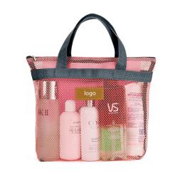 Gelory Travel Large Cosmetic Makeup Organizer Pouch Mesh Toiletry Bags Bath Organizer Pouch Mesh Shower Wash Caddy Bag