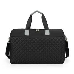 Custom Logo Weekend Tote Duffel Bag Waterproof Sports Gym Yoga Pink Travel Luggage Duffle Bag
