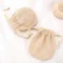 Promotion Eco-Friendly Cotton Mesh Bag For Soap Custom Logo Ribbon Printing Mesh Soap Pouch