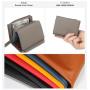 ZX059 RFID Card Holder Anti-theft Travel Coin Purse PU Leather Designer Wallet Card Holder Bag Card Holder Simple Coin Wallet