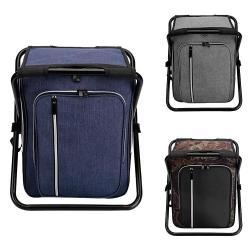 Custom Folding Portable Removable Leisure Fishing Camping Outdoor  Multi-functional Cooler Bag with Chair