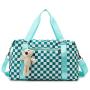 Checkerboard Travel Fitness Wet Separation Short Trips Large Capacity Duffel Bag Wholesale Waterproof Bag