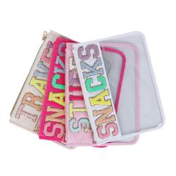 Large Stock Durable Waterproof Snacks Bags Transparent Storage Bag Custom Zip Pouch Sealed PVC Cosmetic Bags