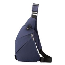 ZWY219 New Men Nylon Lightweight Chest Bag Daily Travel Work Fitness Cycling Crossbody Bag Wholesale Multi-Pocket Shoulder Bag