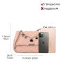 2024 new fashion simple women's crossbody bag large leather shoulder bag metal chain fashion handbag